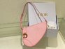 Dior Clutches & Pouch Bags Saddle Bags Gold Light Pink Vintage Sheepskin Spring Collection