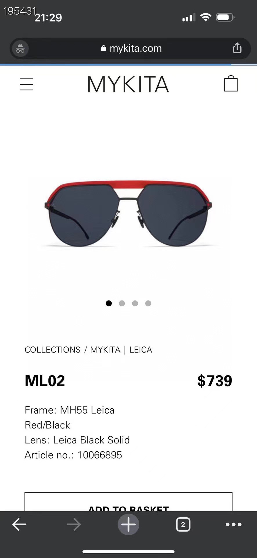 MYKITA️️️MODELML02️️️SIZE:58口17-140️️️