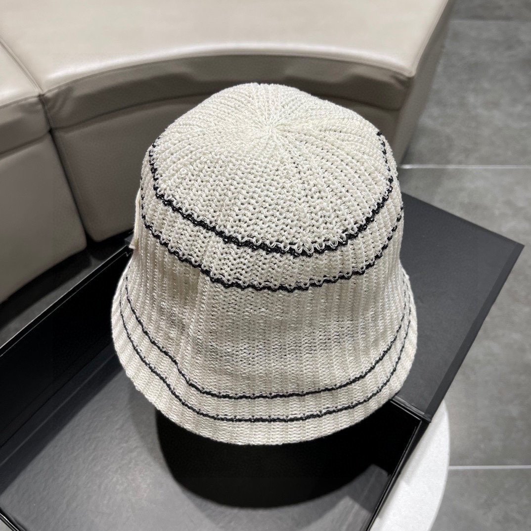 PRADA普拉达2023新款专柜同步渔夫帽可折叠遮阳又好搭配出街旅行单品