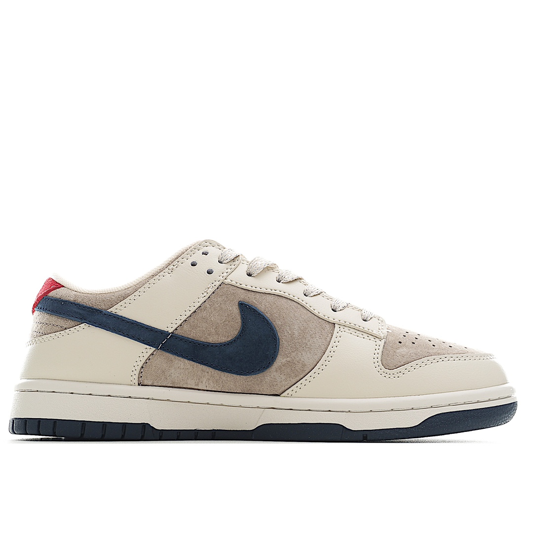 Exclusive live photos✨Nk SB Dunk Low LV Collab - Beige Grey Pig Suede 3