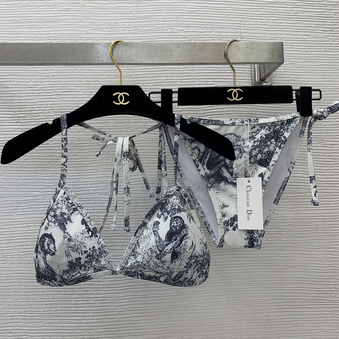 Dior Clothing Swimwear & Beachwear Panties Two Piece Outfits & Matching Sets Printing Spring/Summer Collection