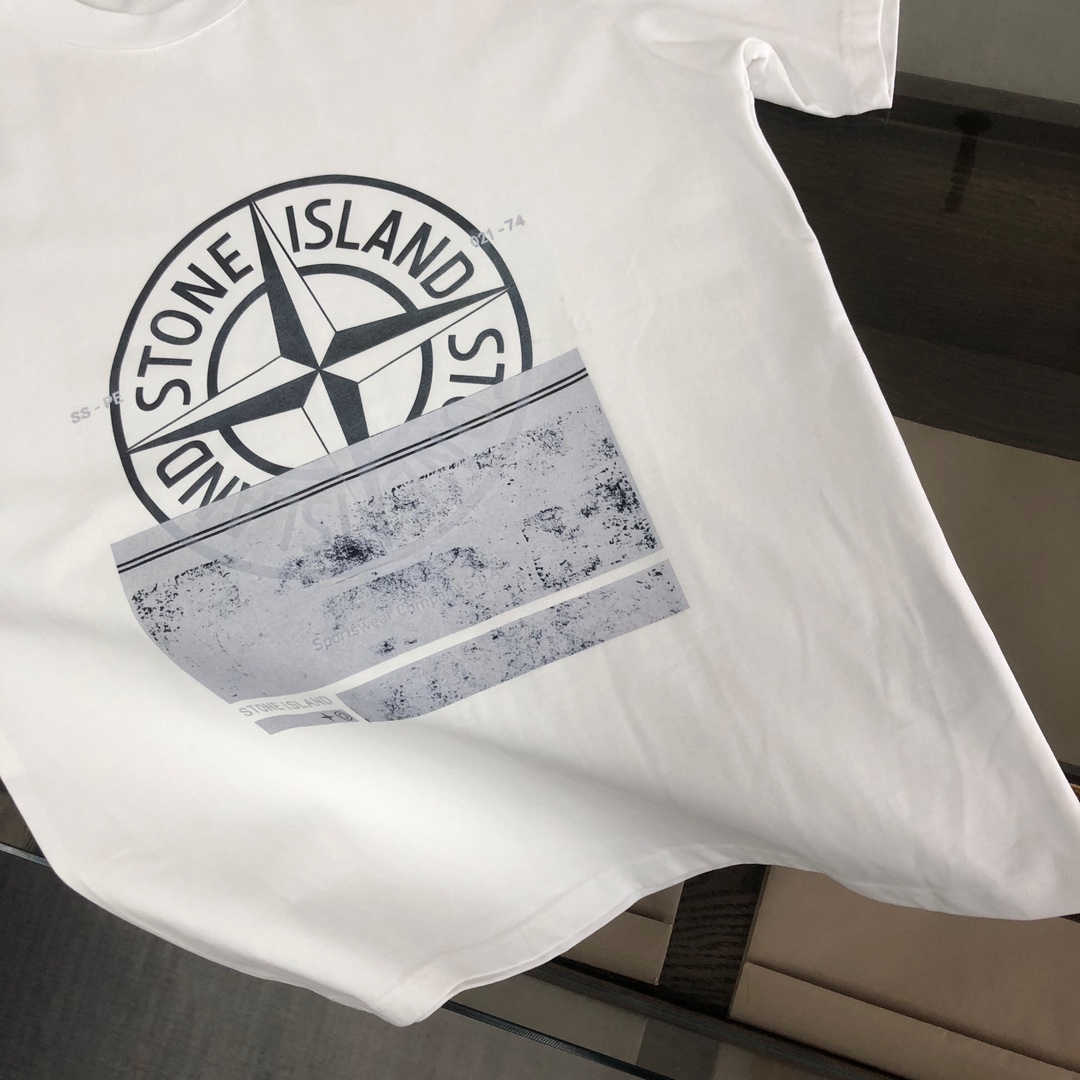 Stone Island’s Custom Cotton T-shirts: Unique Design, Comfortable Fit, Various Sizes and Colors - 图片 5