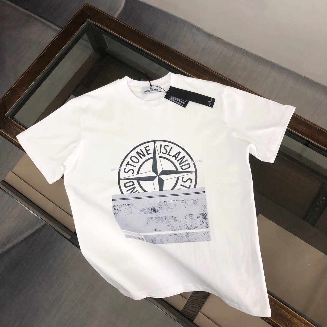 Stone Island’s Custom Cotton T-shirts: Unique Design, Comfortable Fit, Various Sizes and Colors