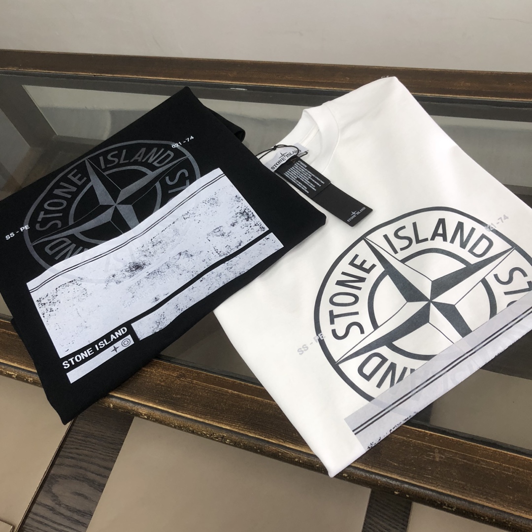 Stone Island’s Custom Cotton T-shirts: Unique Design, Comfortable Fit, Various Sizes and Colors - 图片 2