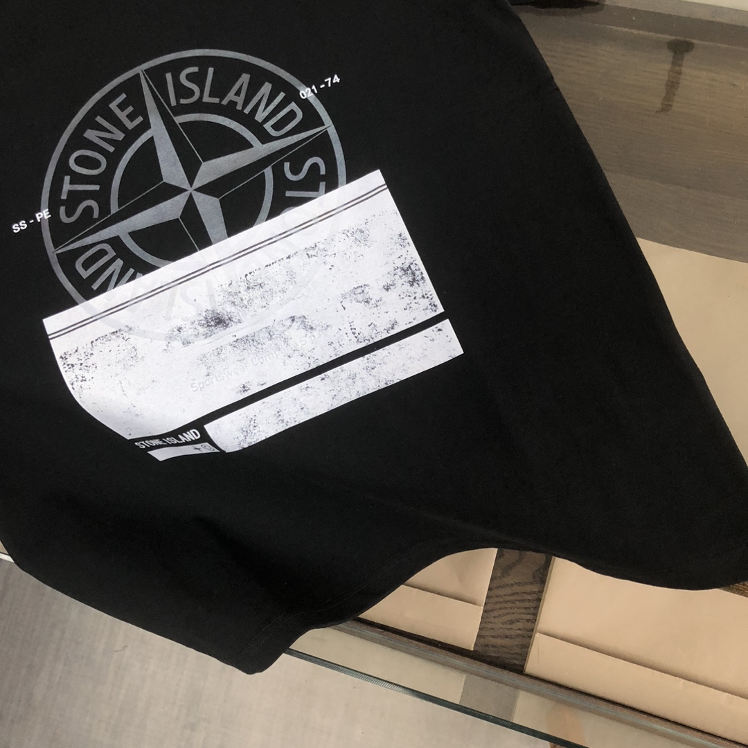 Stone Island Custom Cotton T-Shirts: Latest Collection with Unique Design Style - 图片 7