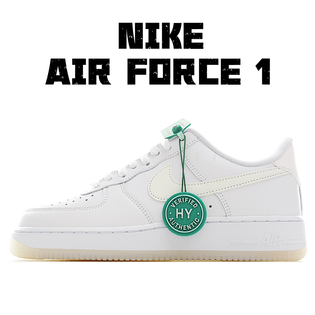 独家实拍HY版本内置芯片可扫码版支持手机NFC识别！纯原级别NikeAirForce1Low原厂冲刀皮料