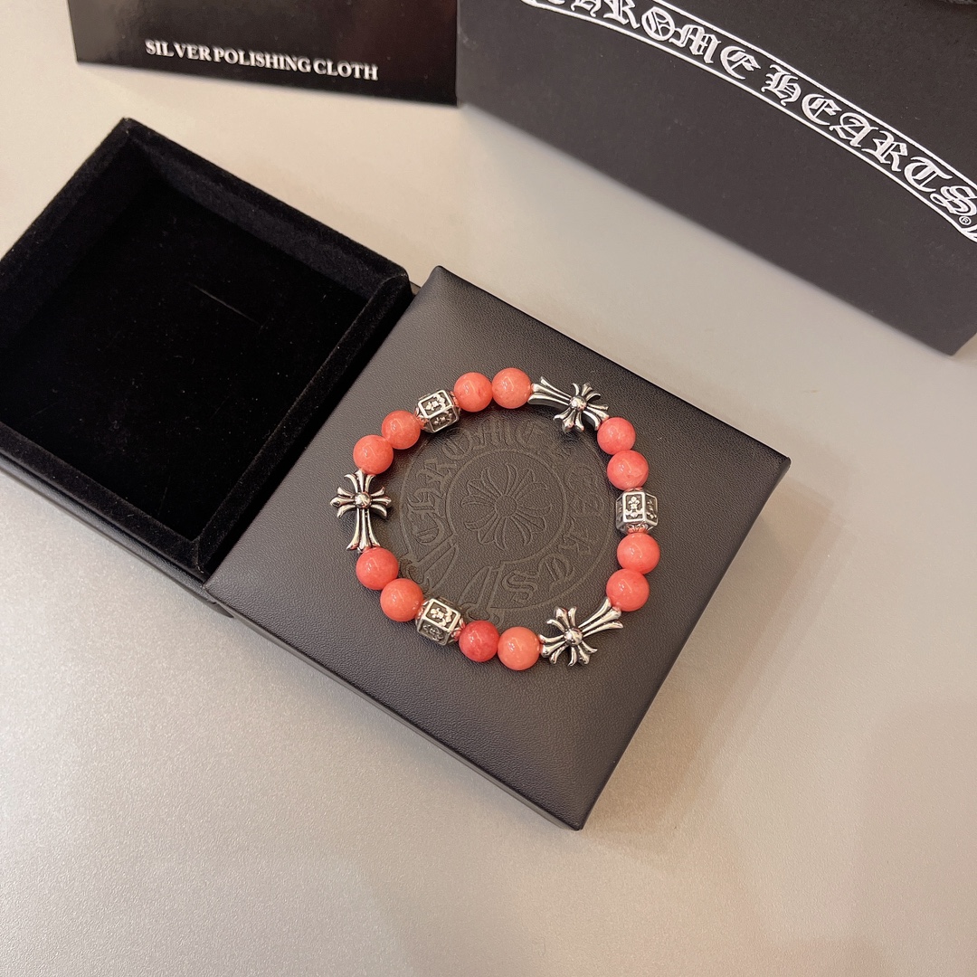 NO:108864,Croxin Manufacturer direct sales price Original one-to-one reproduction, same style for men and women Croxin natural bracelet, jewelry boutique, chrome hearts, bracelet19860909克罗心 厂家直销价 原版一比一复刻 男女同款 克罗心天然手链,饰品精品,chrome hearts,bracelet,Jewelry