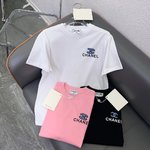 Chanel Shop
 Clothing T-Shirt Buy High Quality Cheap Hot Replica
 Black Pink White Denim Spring Collection