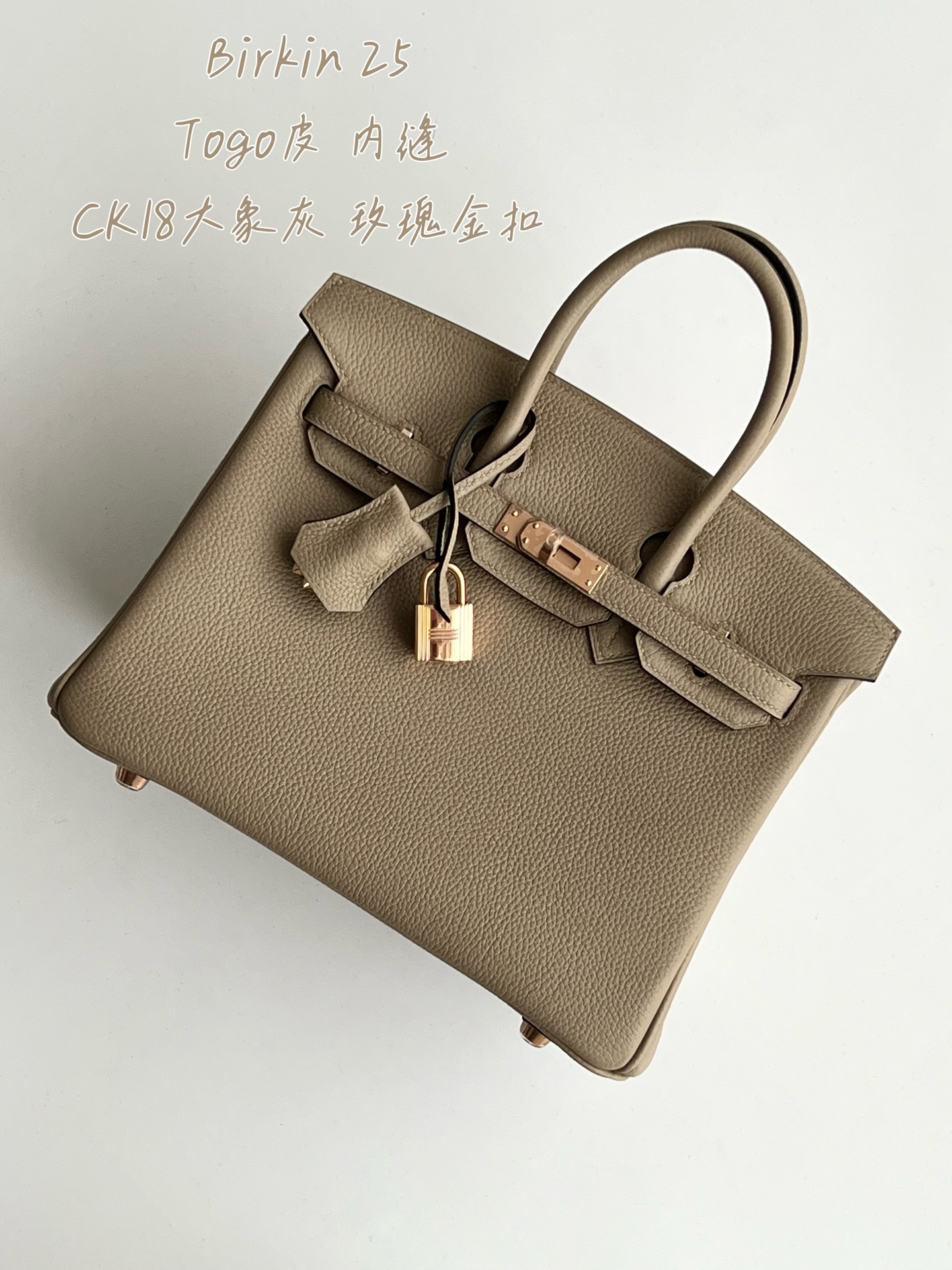 Hermes Birkin Bags Handbags Rose Gold Hardware BK250420