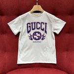 Gucci Clothing T-Shirt Printing Unisex Cotton Knitted Knitting Spring Collection Short Sleeve