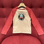 Gucci Clothing T-Shirt Brown Red Printing Unisex Cotton Knitted Knitting Spring Collection Long Sleeve