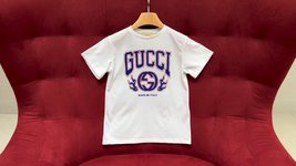 Gucci Clothing T-Shirt White Printing Spring Collection Short Sleeve