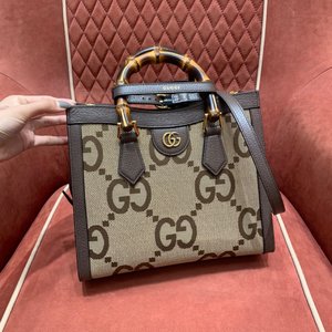 Online Shop Gucci Diana Tote Bags Canvas Vintage