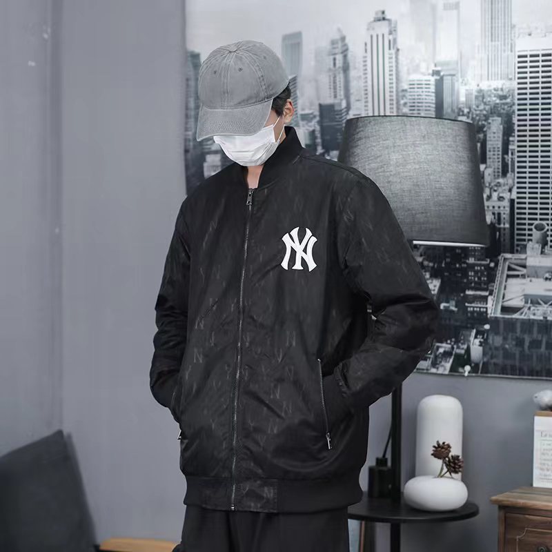 MLB Clothing Coats & Jackets Black Embroidery Unisex Nylon Spring Collection