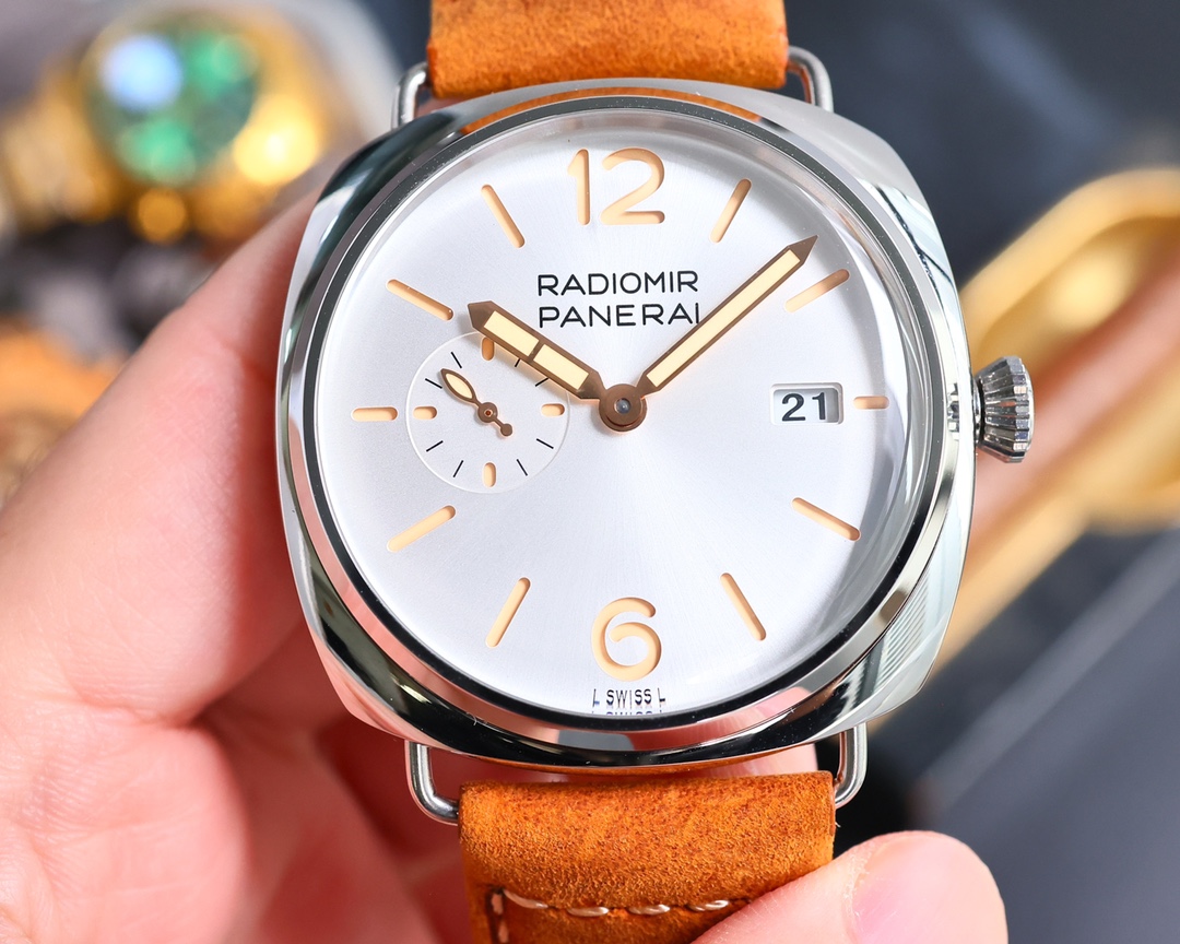 Panerai Rademi Series PAM0102. 〖Latest V7 version Panerai is equipped with an original imported fully automatic mechanical movement⌚️ Made of Panerai's new mate