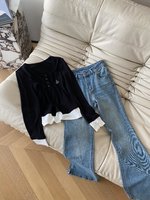 MiuMiu Clothing Jeans Blue Spring/Summer Collection Vintage Casual