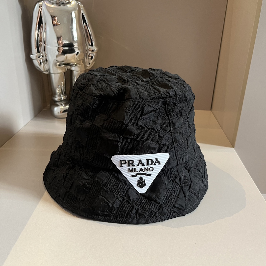 NO:190365,Prada Prada fisherman hat, dark pattern lingge fisherman hat, head circumference 57cm hat Fisherman hat Baseball hat Knitted hat, hat, prada, prada, espadrilles, hats19860909Prada普拉达渔夫帽,暗纹陵格渔夫帽,头围57cm帽子渔夫帽棒球帽针织帽,帽子,prada,prada,espadrilles,hats,hat