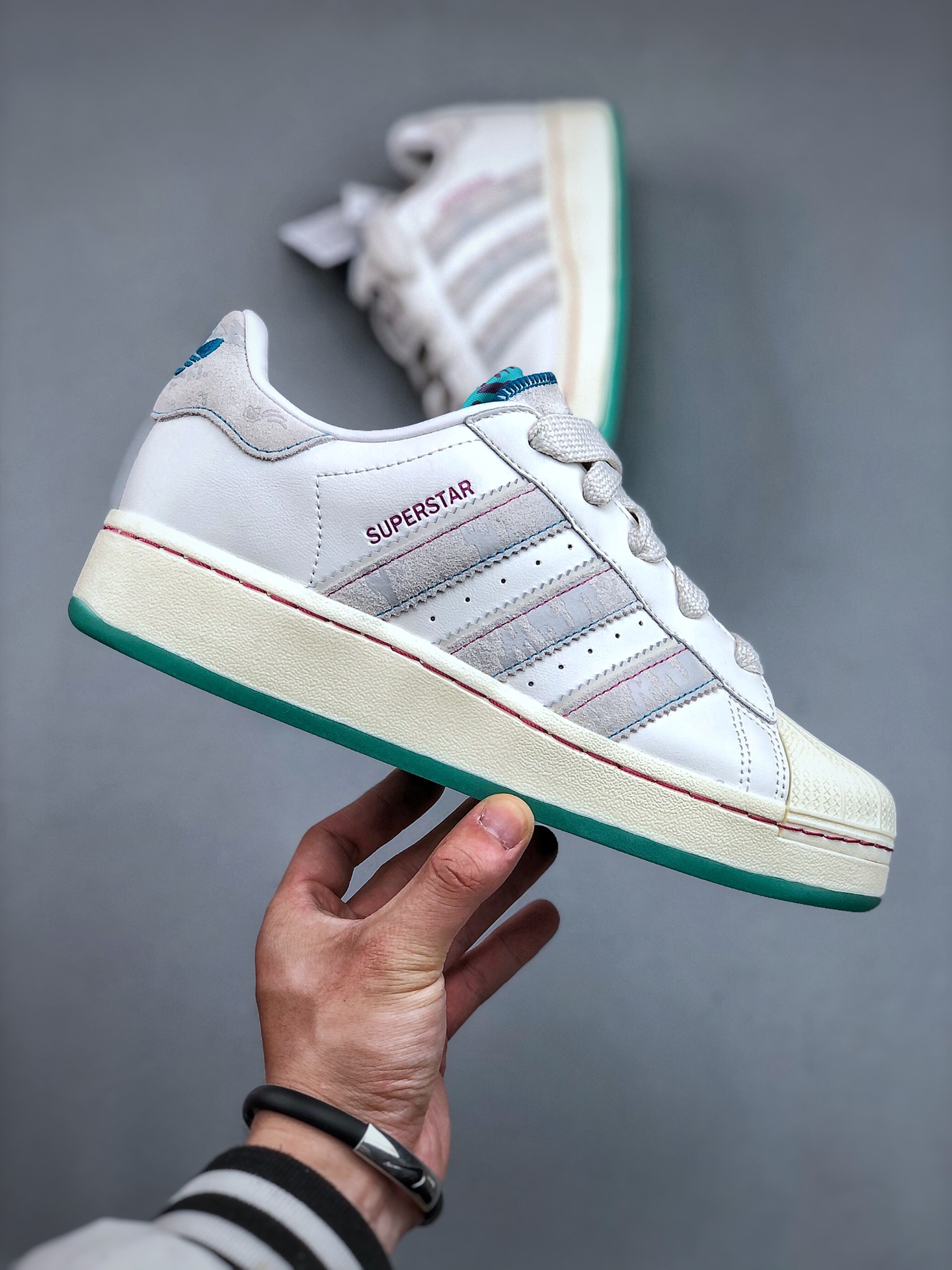 K公司级AdidasoriginalsSuperstarXLG5阮菲菲联名款三叶草CNY龙年限定新款平台