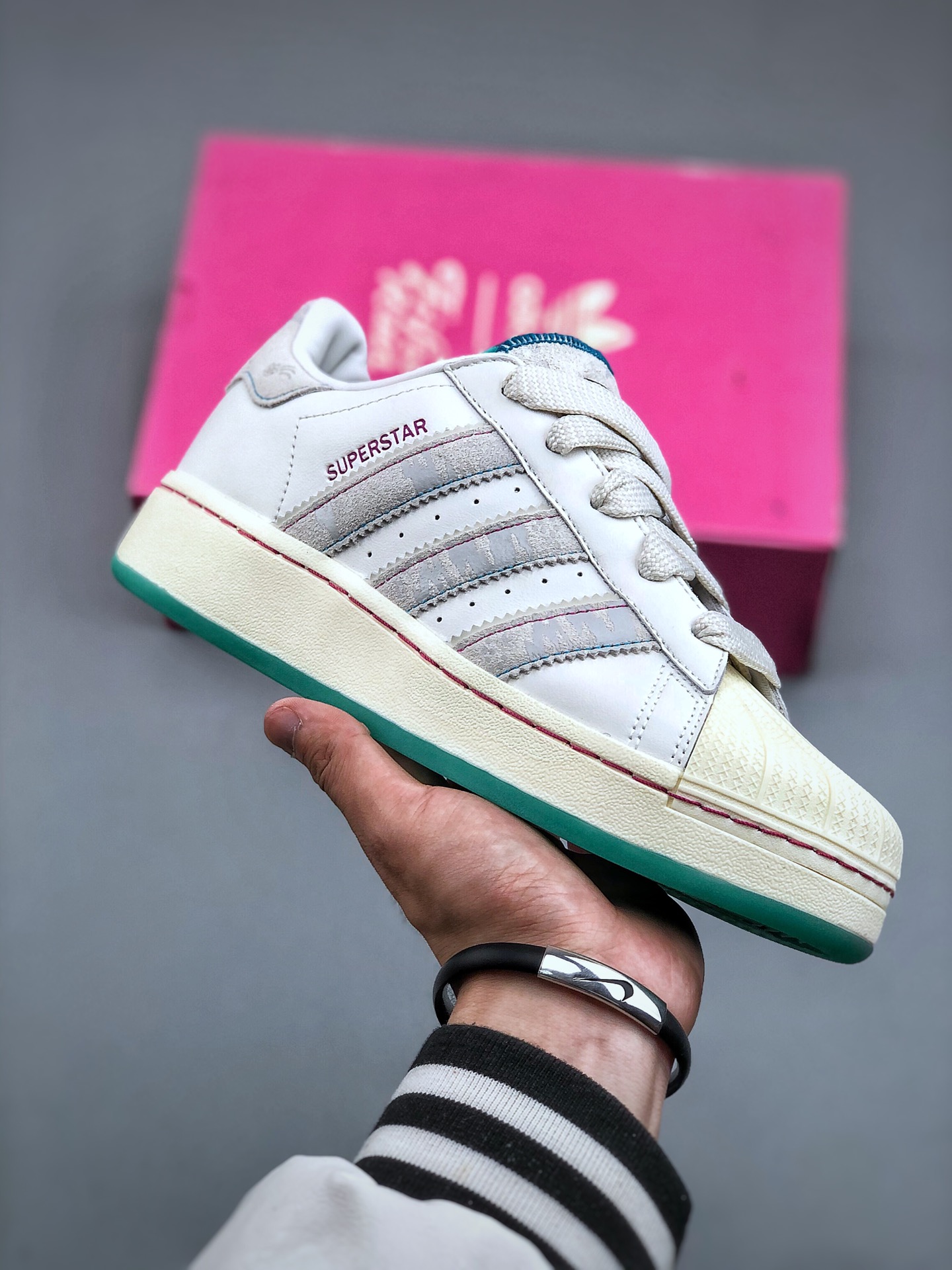 K公司级AdidasoriginalsSuperstarXLG5阮菲菲联名款三叶草CNY龙年限定新款平台