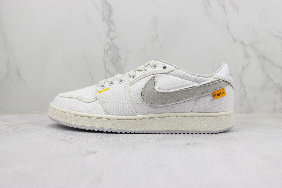 Jordan 1 AJ1 Low Cambio de gancho Beige Blanco Gris Lona Número de artículo: DO8912 101 Air Jordan 1 Low Seri…