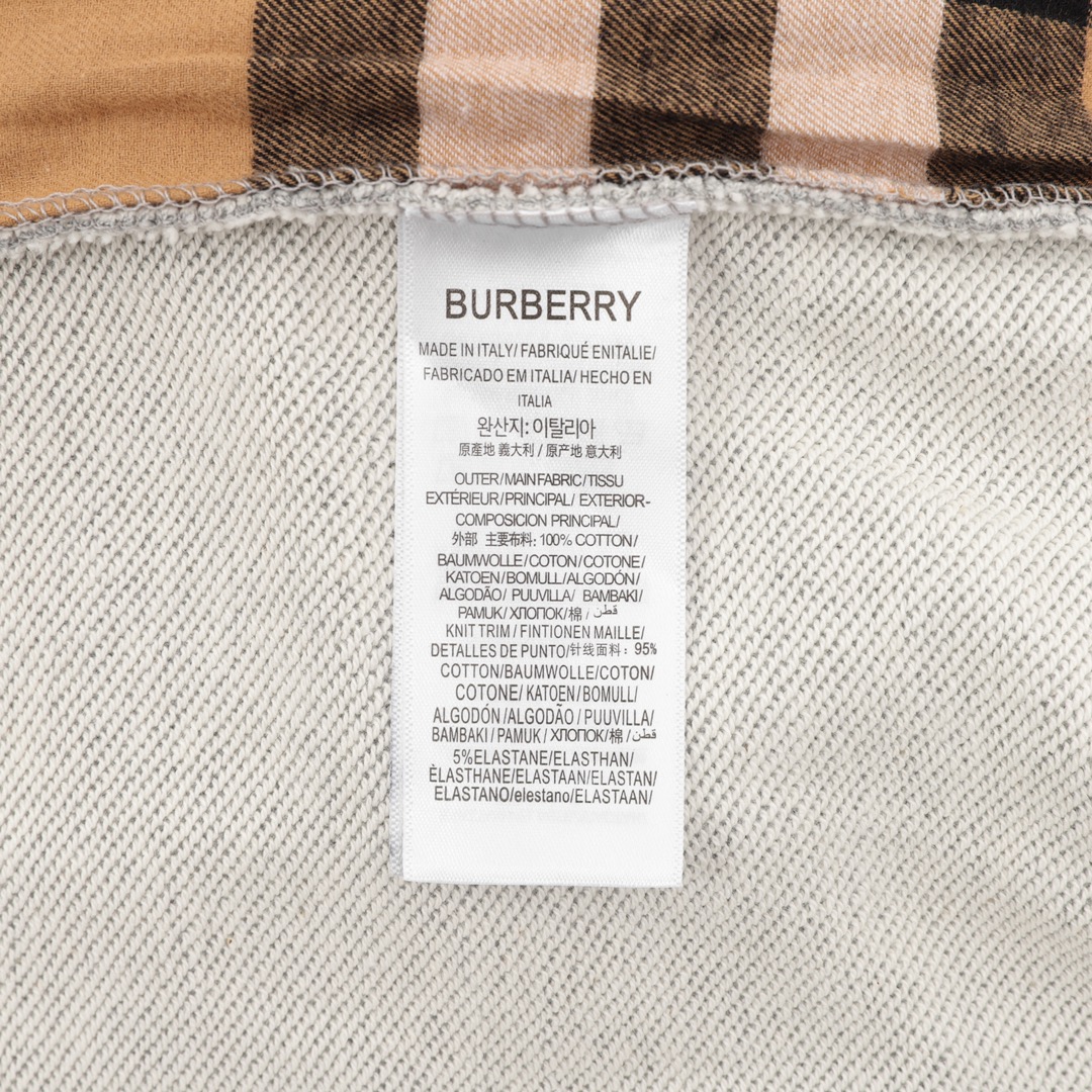Burberry/巴宝莉 B标格帽拉链连帽卫衣