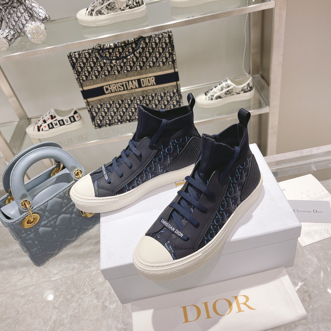 Dior Skateboard Shoes Yellow Cotton Knitting Summer Collection Casual