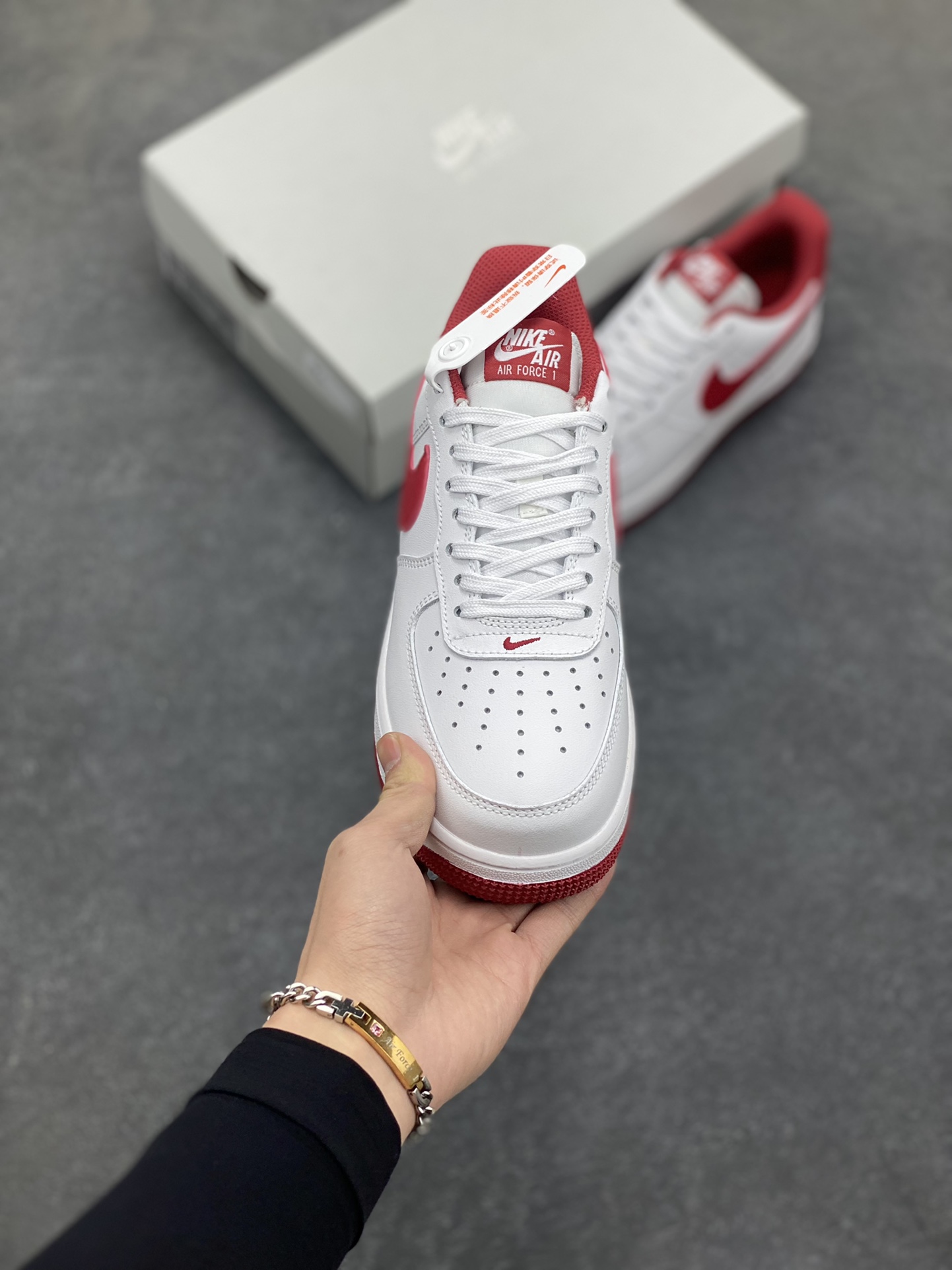 NikeAirForce107Low空军一号低帮运动板鞋白酒红原装级别原楦头原纸板打造纯正空军版型#专注