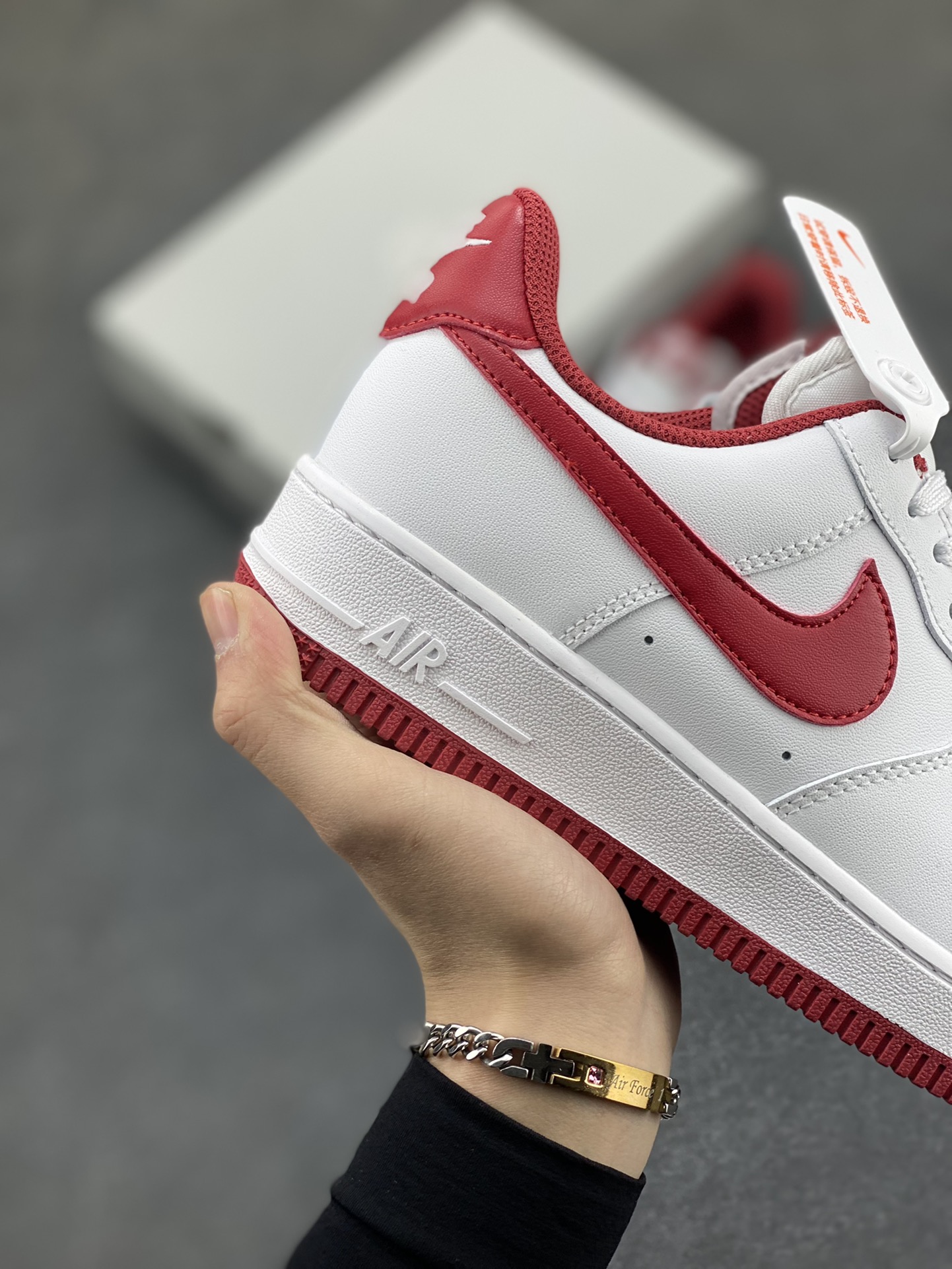 NikeAirForce107Low空军一号低帮运动板鞋白酒红原装级别原楦头原纸板打造纯正空军版型#专注