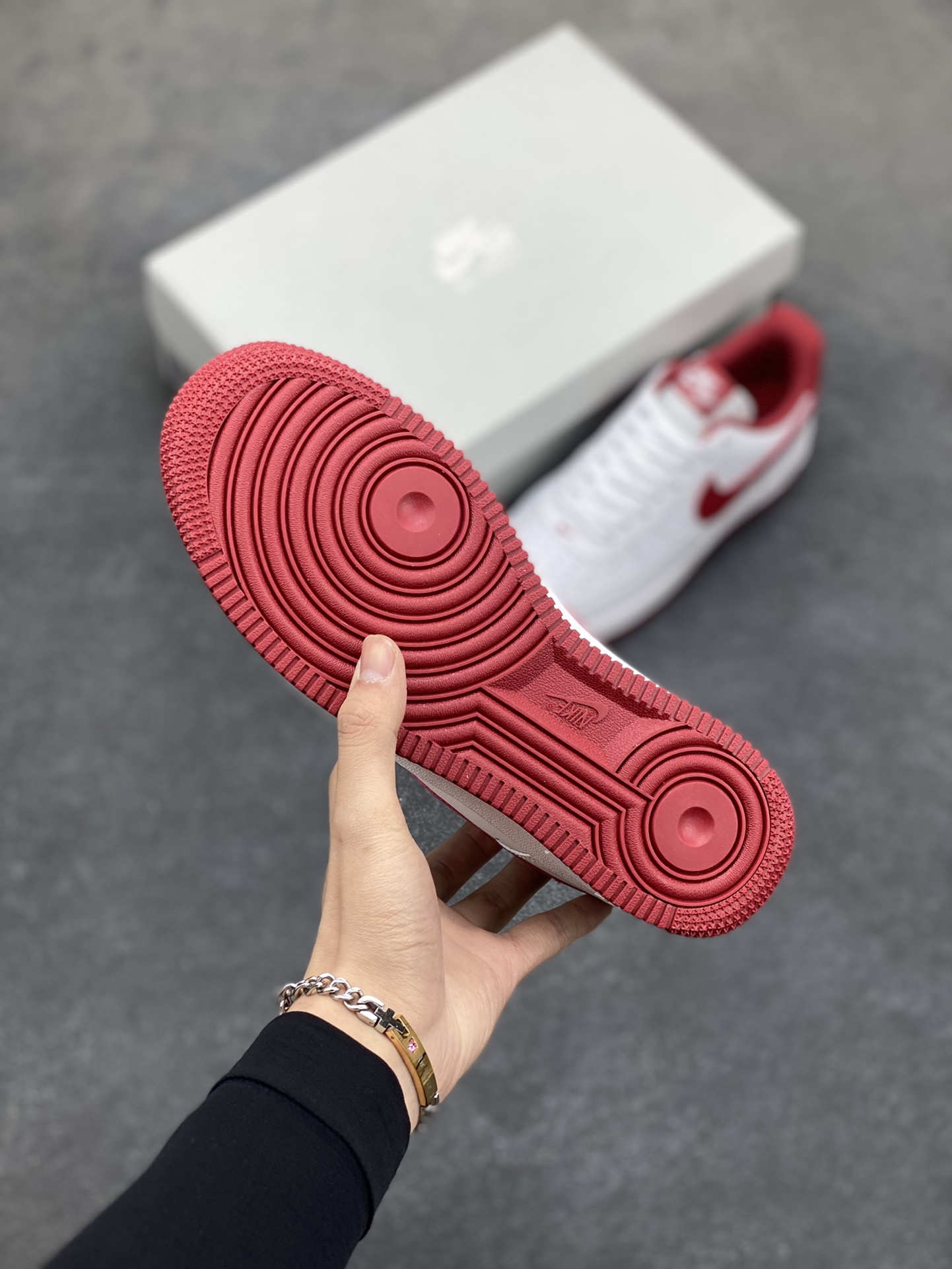 NikeAirForce107Low空军一号低帮运动板鞋白酒红原装级别原楦头原纸板打造纯正空军版型#专注