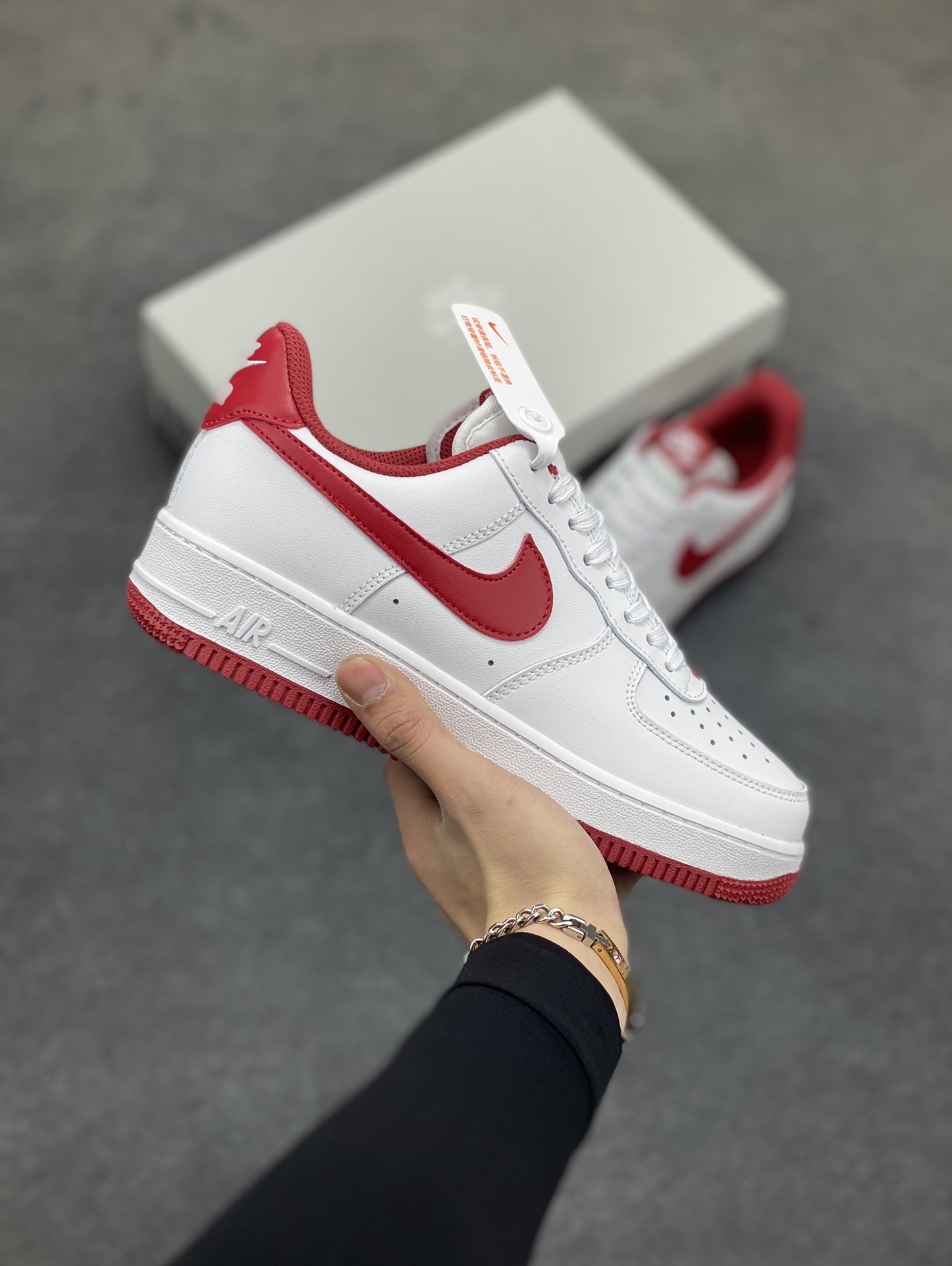 NikeAirForce107Low空军一号低帮运动板鞋白酒红原装级别原楦头原纸板打造纯正空军版型#专注