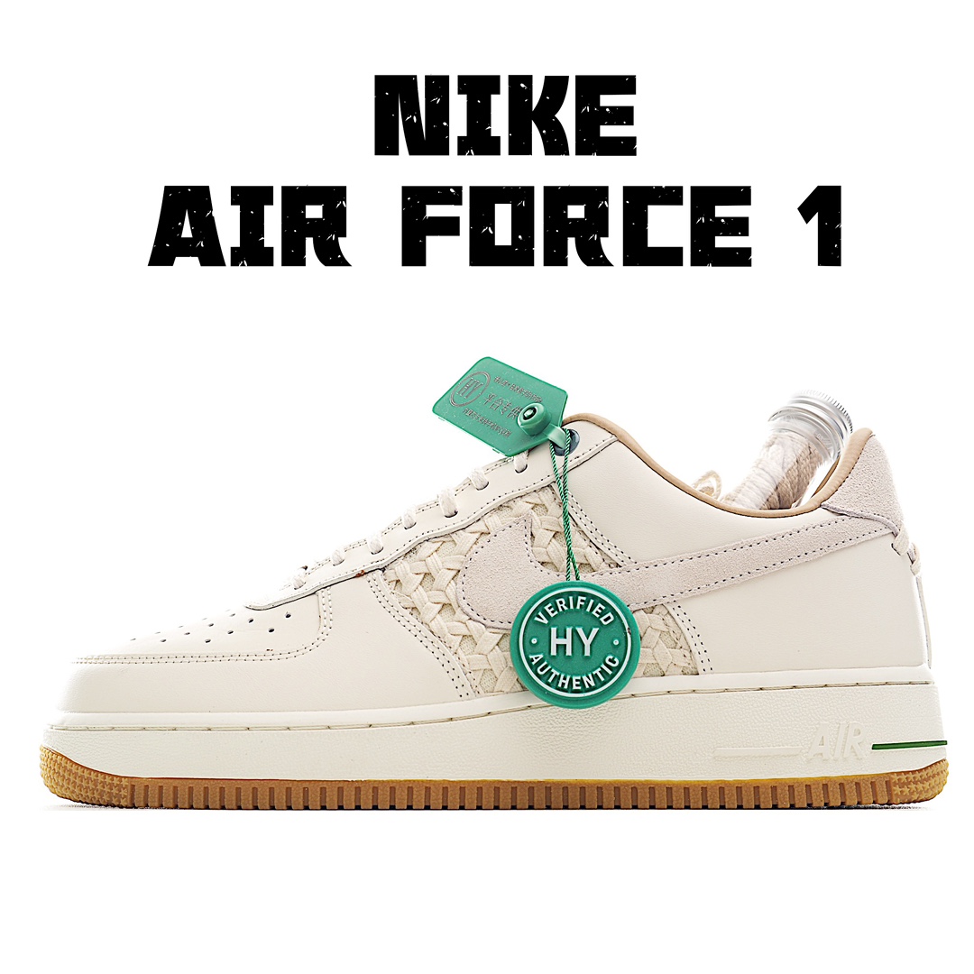 独家实拍HY版本内置芯片可扫码版支持手机NFC识别！纯原级别NikeAirForce1Low原厂冲刀皮料