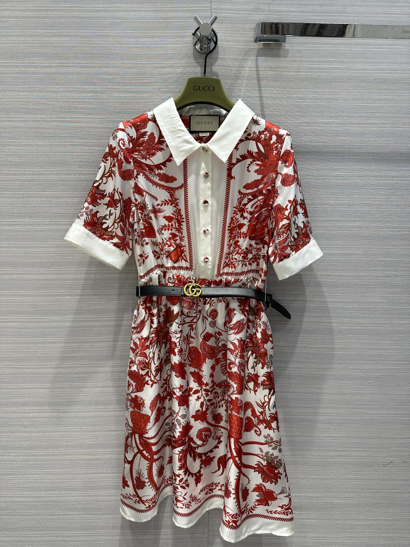 Gucci Luksus
 Odzież Sukienki Koszule i bluzki Drukowanie Jedwabny Wiosenna kolekcja