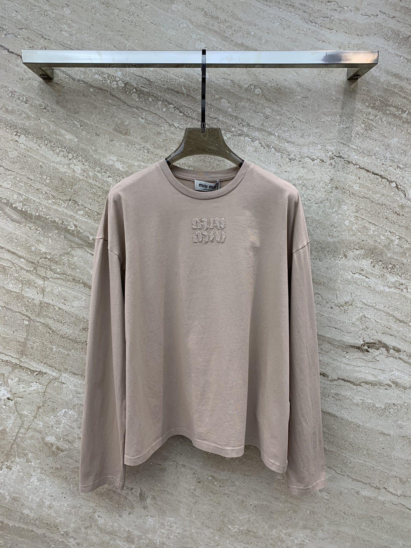 MiuMiu Clothing T-Shirt Spring/Summer Collection Long Sleeve