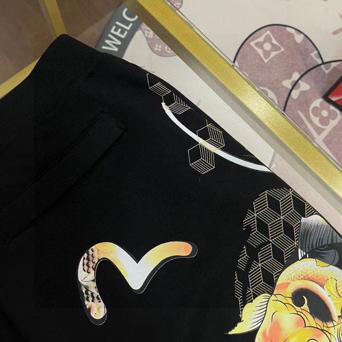 Evisu Men’s Cotton Pants with Classic Design and Embroidery, Various Sizes Available - 图片 6