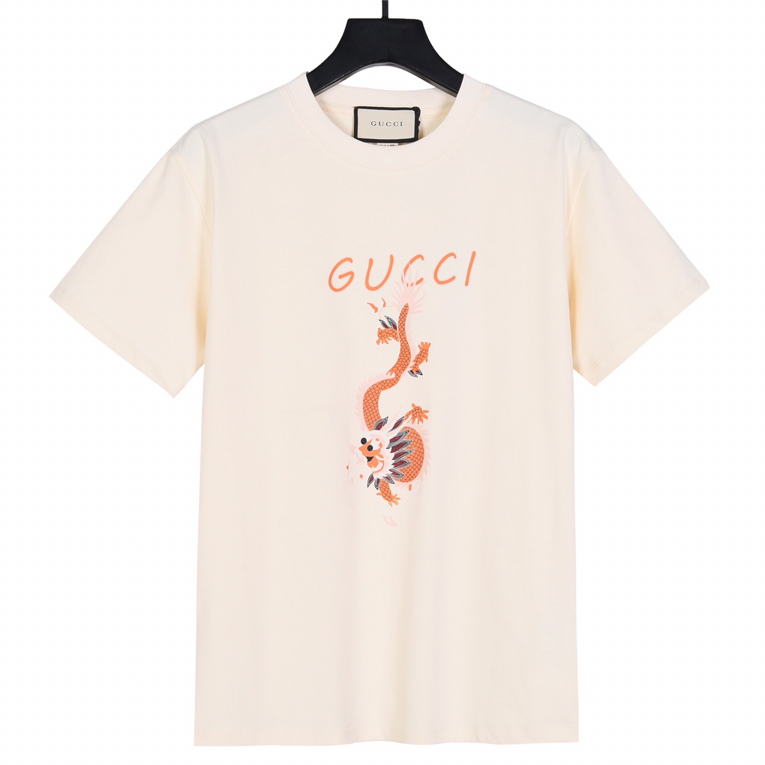 Gucci 古驰 24ss龙年限定系列印花短袖T恤