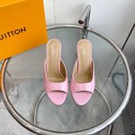 High Quality Happy Copy
 Louis Vuitton Shoes High Heel Pumps Slippers Highest Product Quality
 Cowhide Genuine Leather