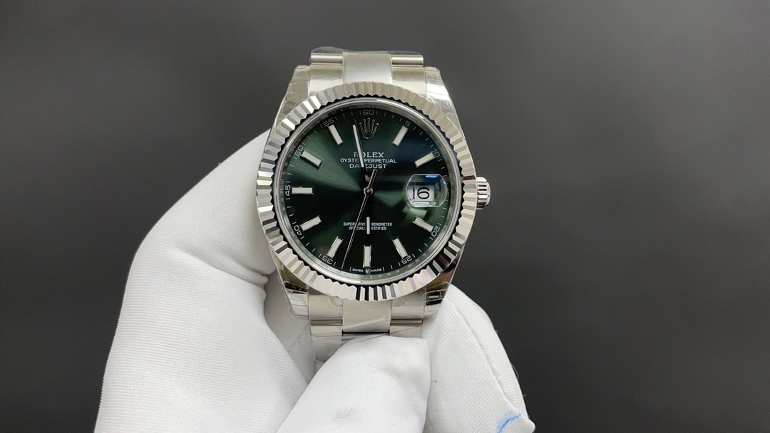 Rolex Watch Green White