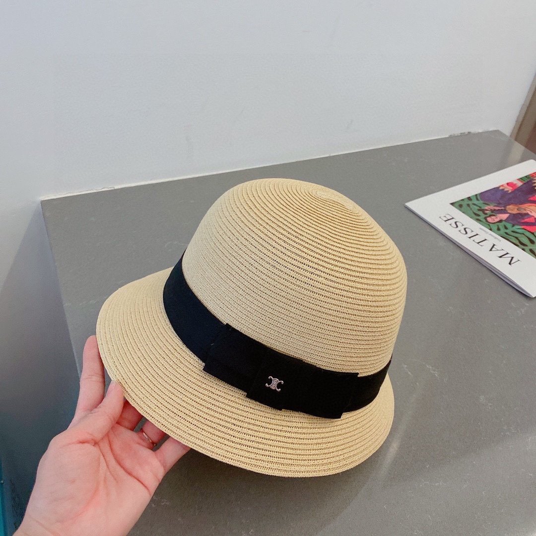 Dior迪奥23年夏季新款草帽高端进口材料制作拼色设计头围57cm