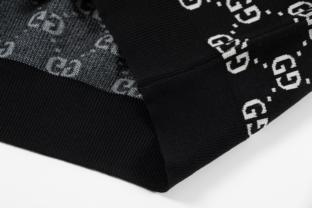 Gucci-24 Fashion Card: Lettered Knit Polo Shirt in Sizes S-XL, Great Deal! - 图片 7