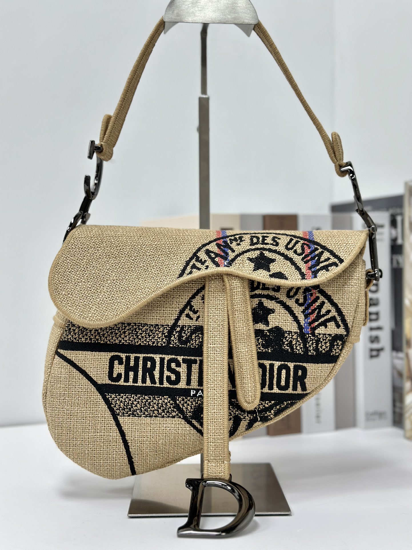 Dior Saddle Saddle Bags Customize Best Quality Replica
 Embroidery Canvas