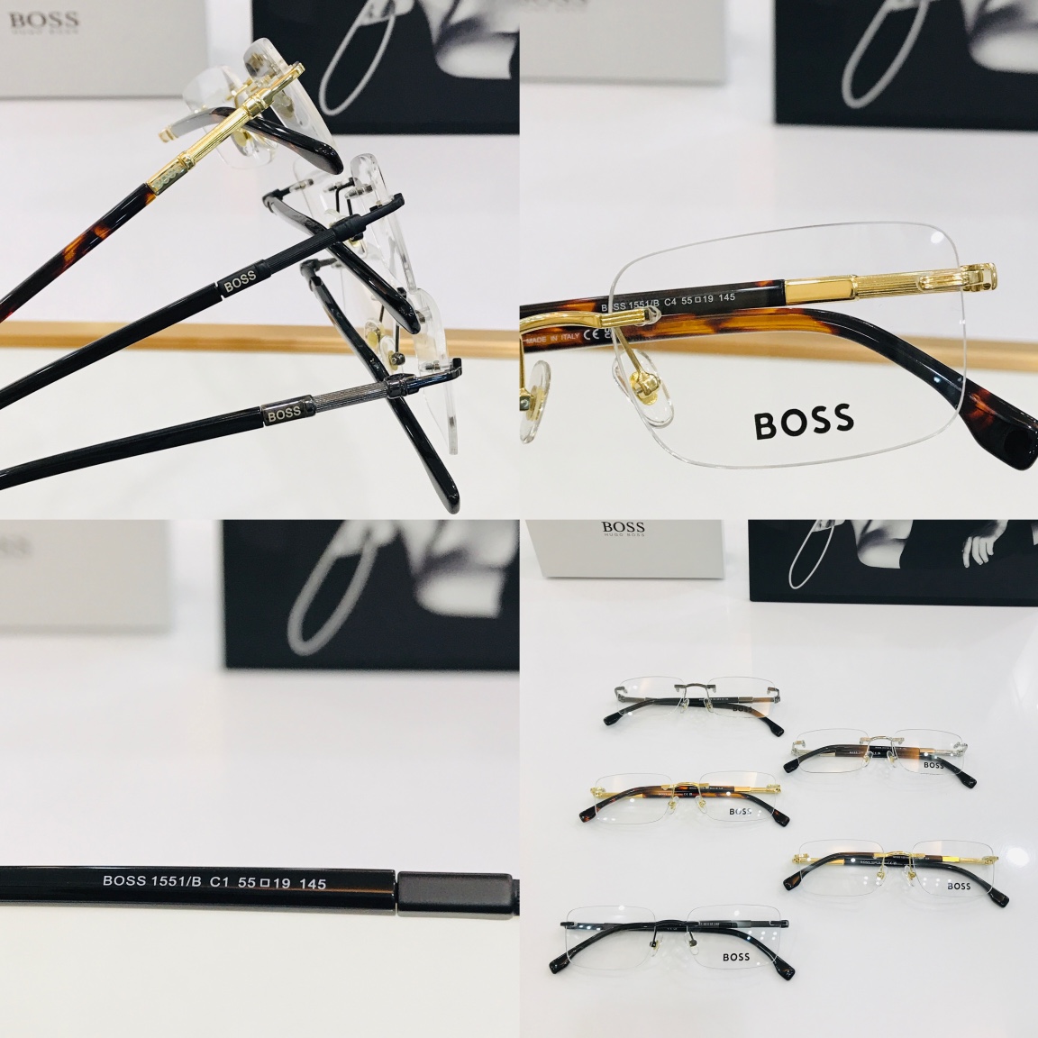 BOSS1551/BSize55口19-145太阳眼镜高品质Z品质优良配光镜