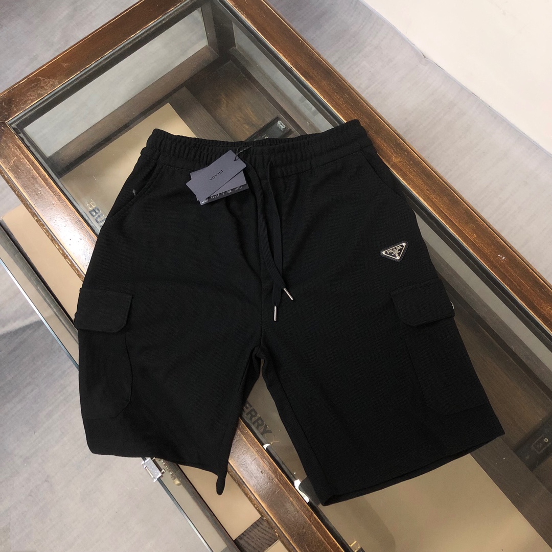 Replica Best
 Prada Clothing Shorts Black Grey Summer Collection Casual