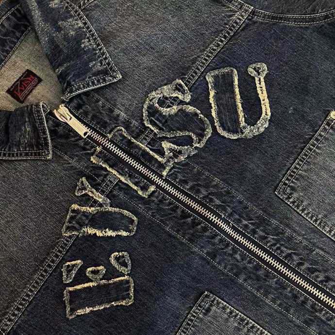 Evisu 2024 Novel Cowboy Jacket Embroidered with Seagulls: Size Guide Included - 图片 4