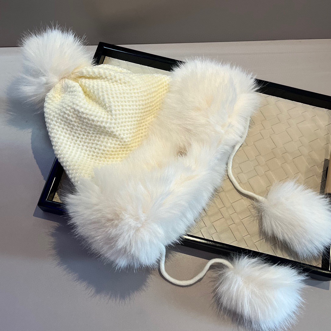 Especial ¥ LOEWE Gorro de invierno nueva colección, gorro con orejeras, sombreros, gorras de béisbol, gorros de punto.