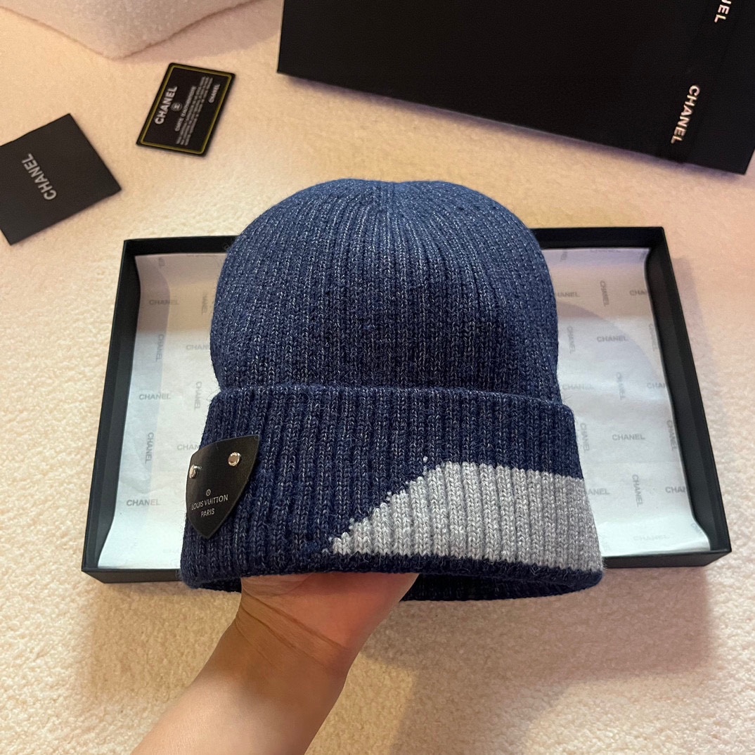 Especial ¥ gorro de lana tejido LV, gorro frío unisex. Sombreros: pescador, de béisbol, de punto