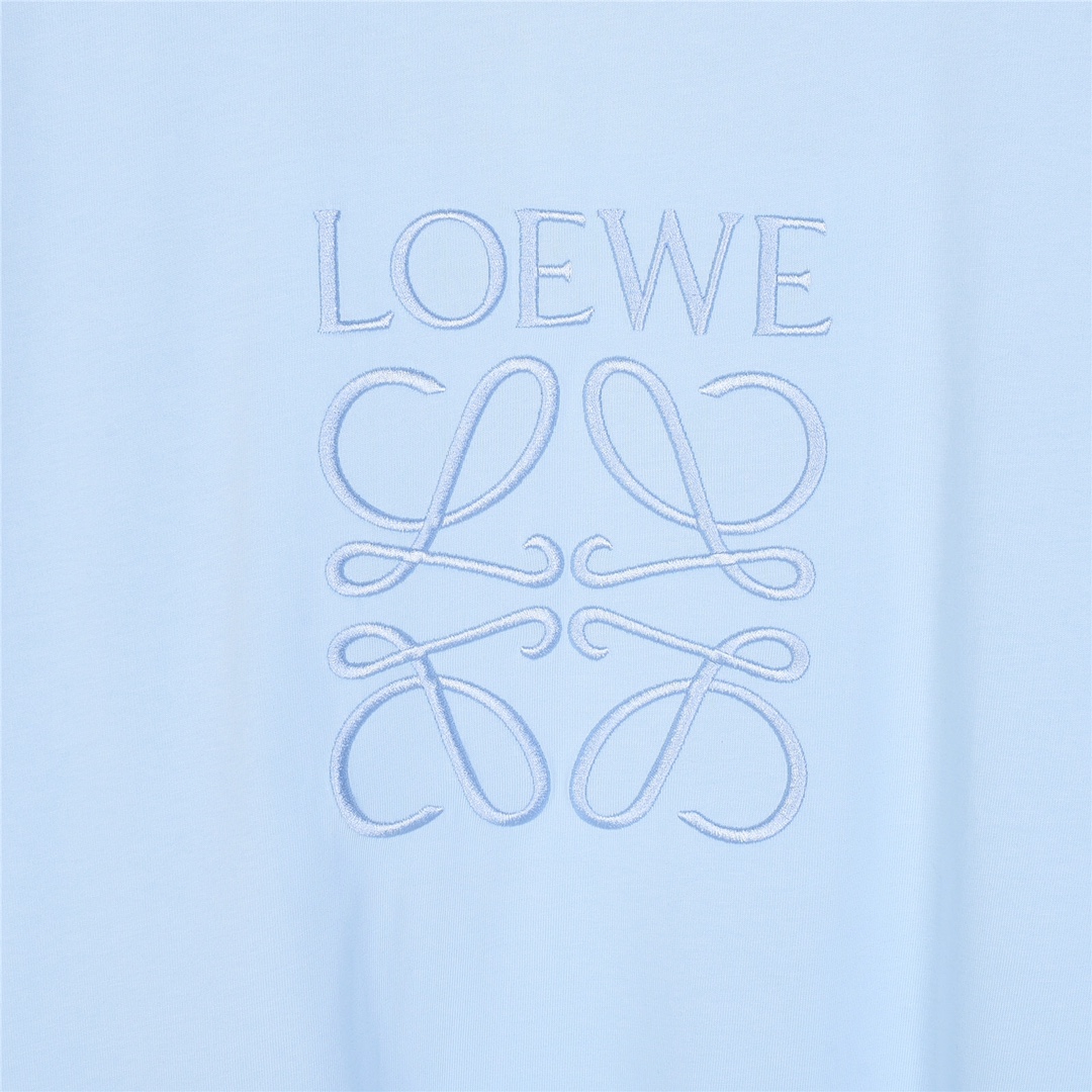 LOEWE罗意威 24ss新款立体刺绣胸前logo短袖