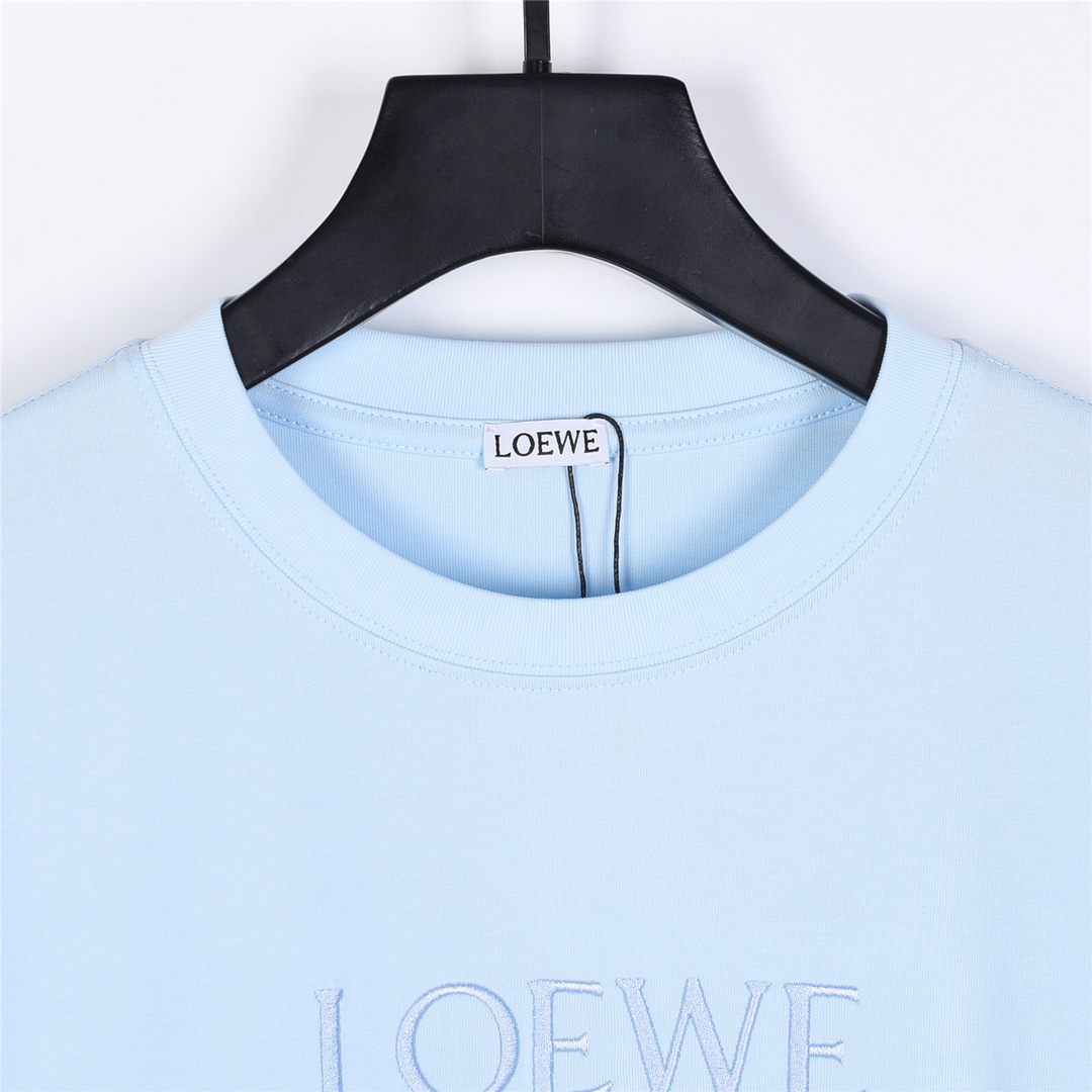 LOEWE罗意威 24ss新款立体刺绣胸前logo短袖