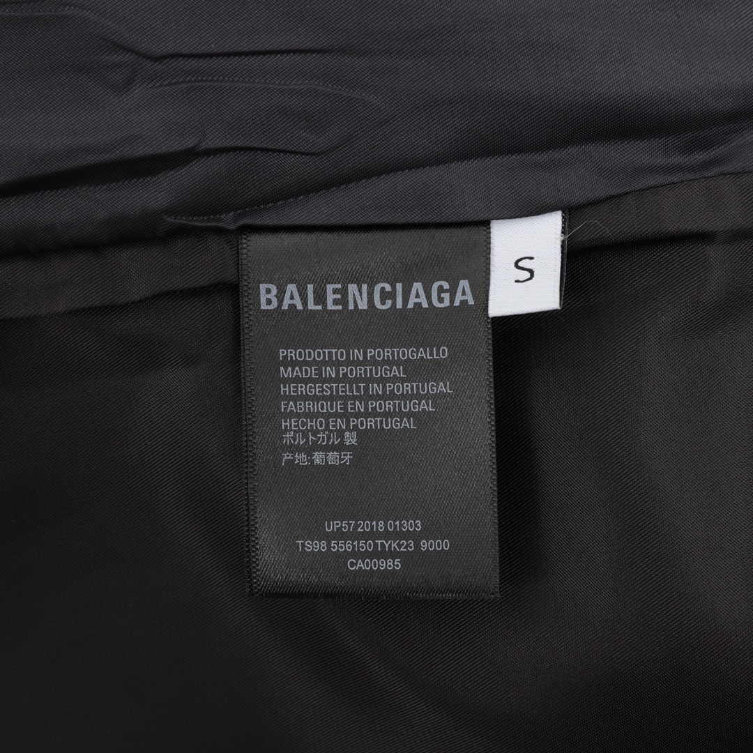 BALENCIAGA/巴黎世家 胸口涂鸦LOGO连帽冲锋衣