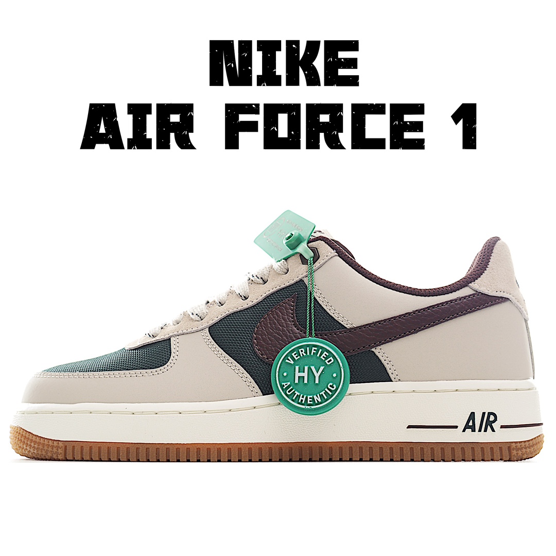 独家实拍HY版本内置芯片可扫码版支持手机NFC识别！纯原级别NikeAirForce1Low原厂冲刀皮料