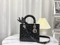 Brand Designer Replica
 Dior Lady Handbags Crossbody & Shoulder Bags for sale cheap now
 Patent Leather M44550